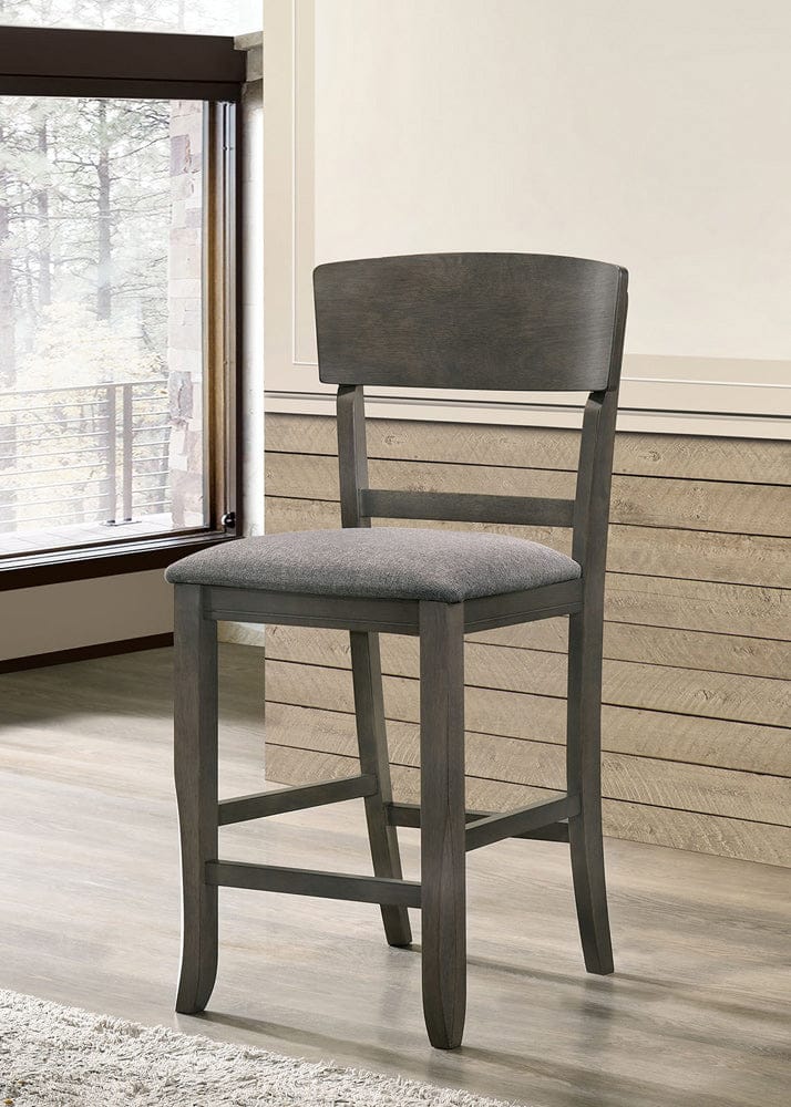 Furniture of America - Stacie Counter Ht. Chair in Gray - CM3733GY-PC-2PK View 1