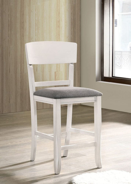 Furniture of America - Stacie Counter Ht. Chair in White/Gray - CM3733WG-PC-2PK View 1