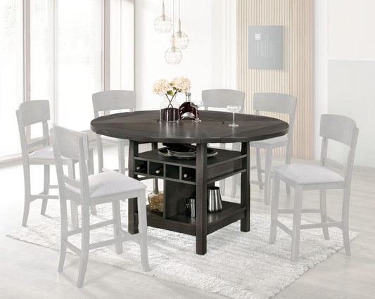 Furniture of America - Stacie Counter Ht. Round Dining Table in Gray - CM3733GY-RPT-TABLE View 1
