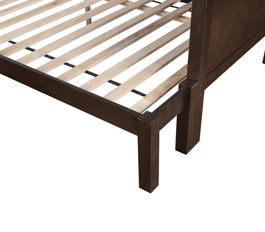 Furniture of America - Stamos Twin/Full Bunk Bed in Walnut - CM-BK658WN-TF-BED View 2