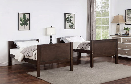 Furniture of America - Stamos Twin/Twin Bunk Bed in Walnut - CM-BK658WN-TT-BED View 2