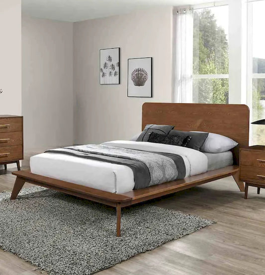 Furniture of America - Stathelle - E.King Bed, Walnut - FM7222WN-EK-BED view 1