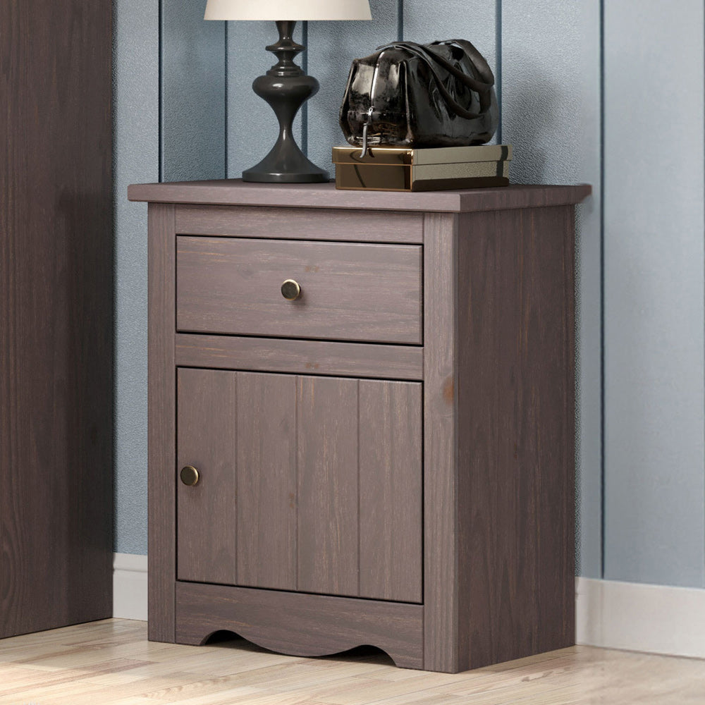 Furniture of America - Stavros Nightstand in Gray - AM7002GY-N View 1