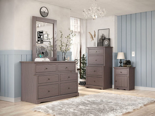 Furniture of America - Stavros Nightstand in Gray - AM7002GY-N View 2