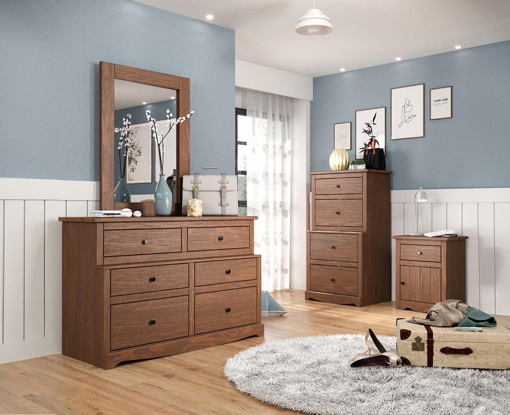 Furniture of America - Stavros Nightstand in Mahogany - AM7002MH-N View 2