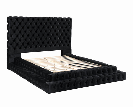 Furniture of America - Stefania E.King Bed in Black - CM7227BK-EK-BED View 1