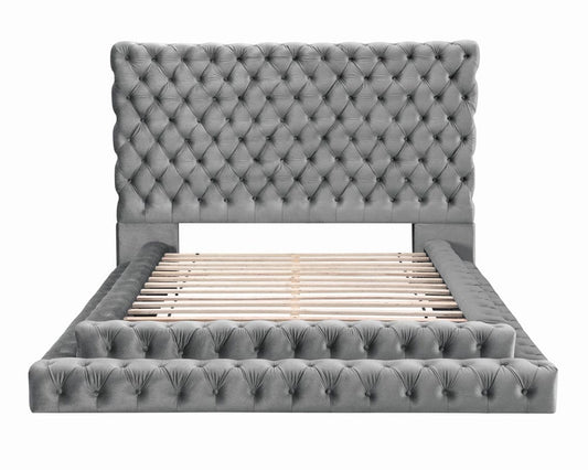 Furniture of America - Stefania Queen Bed in Gray - CM7227GY-Q-BED View 1
