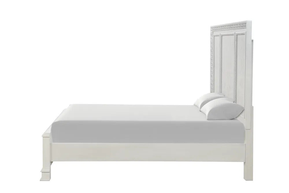 Furniture of America - Stella Mia - 3 Pc. Queen Panel Bedroom Set - FM70000WH-Q-W-4PC view 6