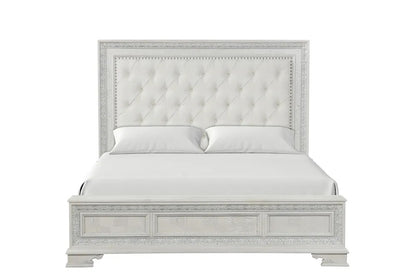 Furniture of America - Stella Mia - 3 Pc. Queen Uph Bedroom Set - FM70000WH-Q-F-4PC view 5