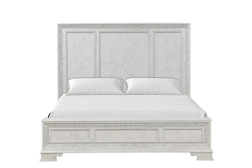 Furniture of America - Stella Mia - 4 Pc. Queen Panel Bedroom Set w/ Chest - FM70000WH-Q-W-5PC-C view 5