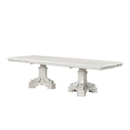 Furniture of America - Stella Mia - 6 Pc. Dining Table Set (2AC+4SC) - FM31000WH-T-7PC view 3