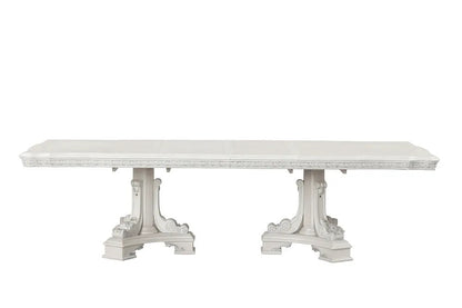 Furniture of America - Stella Mia - 6 Pc. Dining Table Set (2AC+4SC) - FM31000WH-T-7PC view 4