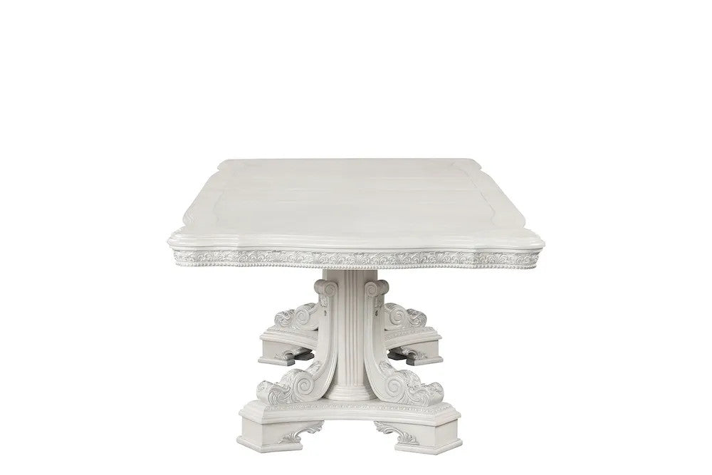 Furniture of America - Stella Mia - 6 Pc. Dining Table Set (2AC+4SC) - FM31000WH-T-7PC view 5