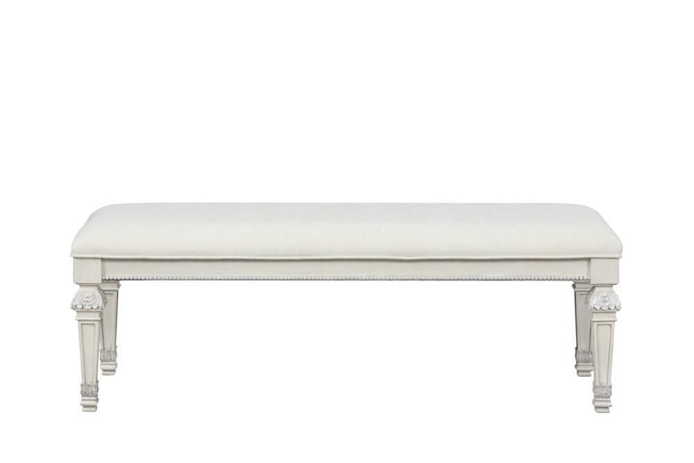 Furniture of America - Stella Mia Bench in Creamy White - FM70000WH-BN View 1