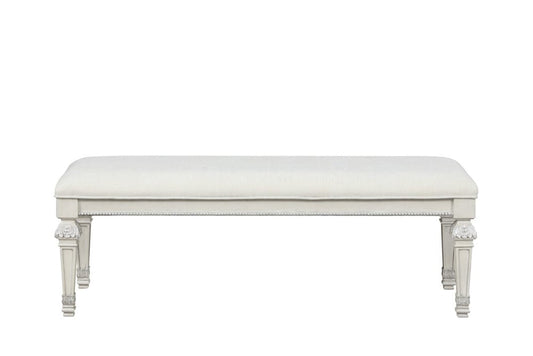 Furniture of America - Stella Mia Bench in Creamy White - FM70000WH-BN View 1
