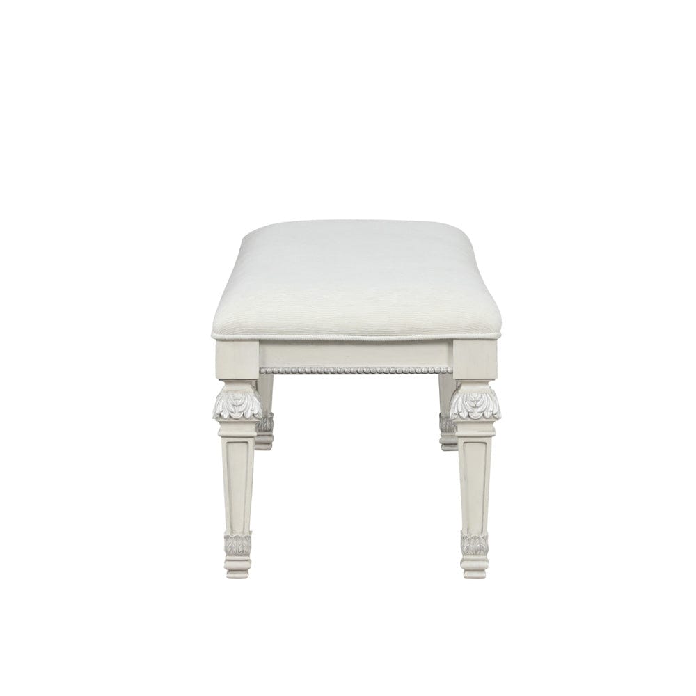 Furniture of America - Stella Mia Bench in Creamy White - FM70000WH-BN View 3
