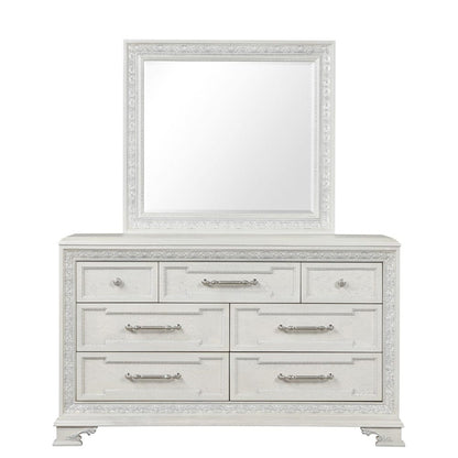 Furniture of America - Stella Mia Dresser w/Jewelry Box in Creamy White - FM70000WH-D View 2