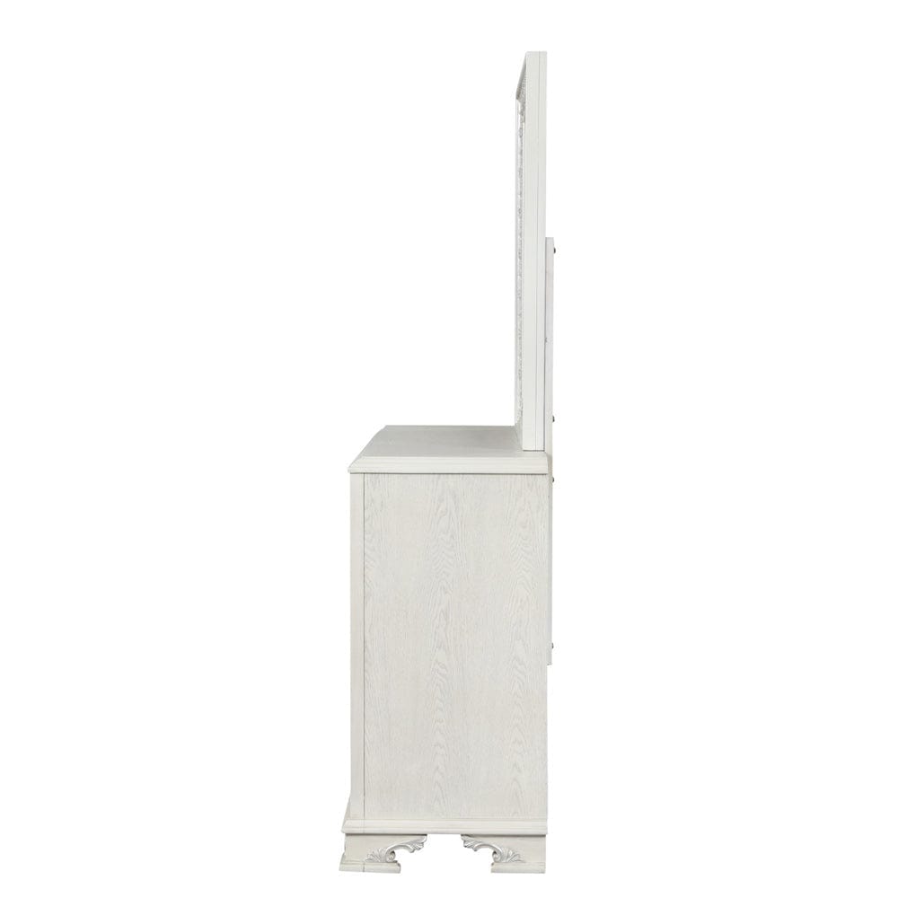 Furniture of America - Stella Mia Dresser w/Jewelry Box in Creamy White - FM70000WH-D View 3