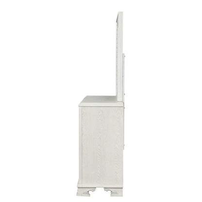 Furniture of America - Stella Mia Dresser w/Jewelry Box in Creamy White - FM70000WH-D View 3