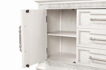 Furniture of America - Stella Mia Hutch Buffet in Ivory - FM31000WH-HB-SET View 4