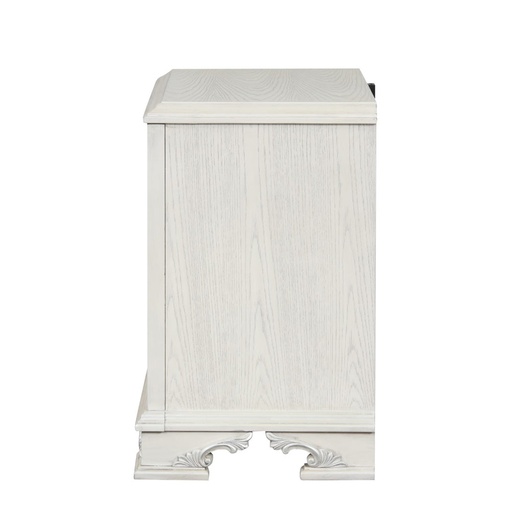 Furniture of America - Stella Mia Nightstand w/ USB in Creamy White - FM70000WH-N View 4