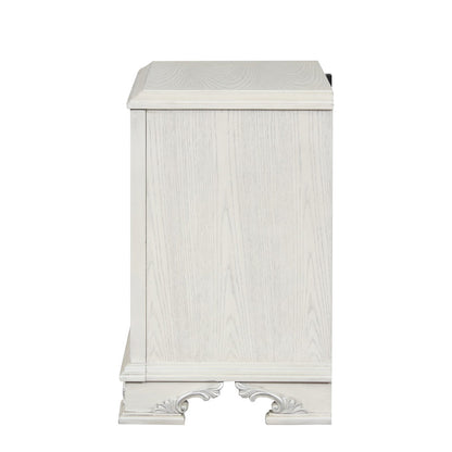 Furniture of America - Stella Mia Nightstand w/ USB in Creamy White - FM70000WH-N View 4