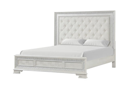 Furniture of America - Stella Mia Queen Panel Bed (F)  in Creamy White - FM70000WH-Q-F-BED View 1