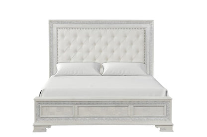 Furniture of America - Stella Mia Queen Panel Bed (F)  in Creamy White - FM70000WH-Q-F-BED View 5