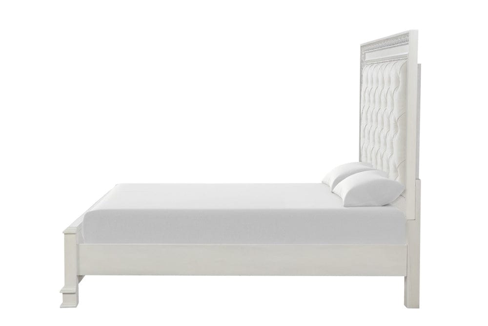 Furniture of America - Stella Mia Queen Panel Bed (F)  in Creamy White - FM70000WH-Q-F-BED View 6