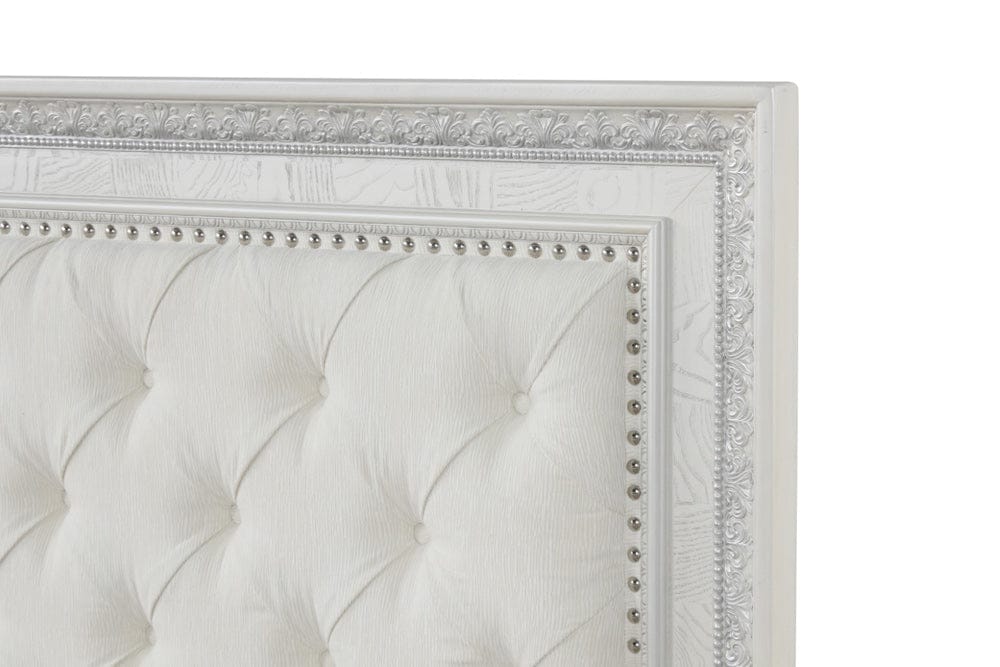 Furniture of America - Stella Mia Queen Panel Bed (F)  in Creamy White - FM70000WH-Q-F-BED View 8
