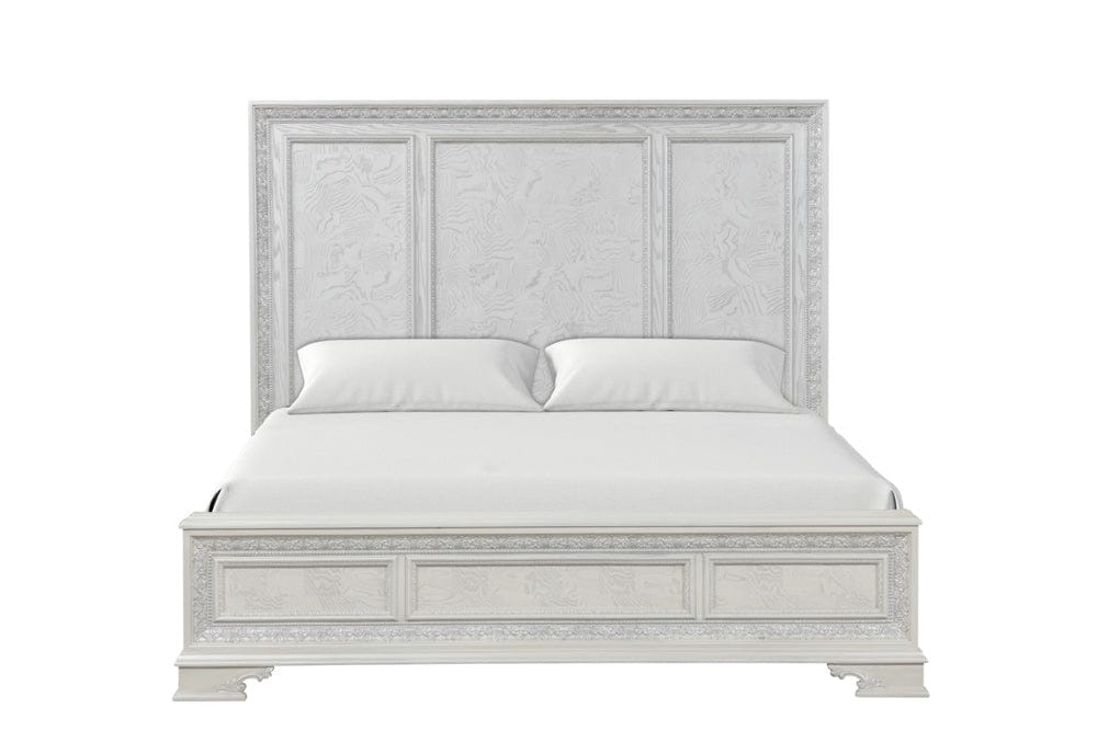 Furniture of America - Stella Mia Queen Panel Bed in Creamy White - FM70000WH-Q-W-BED View 5