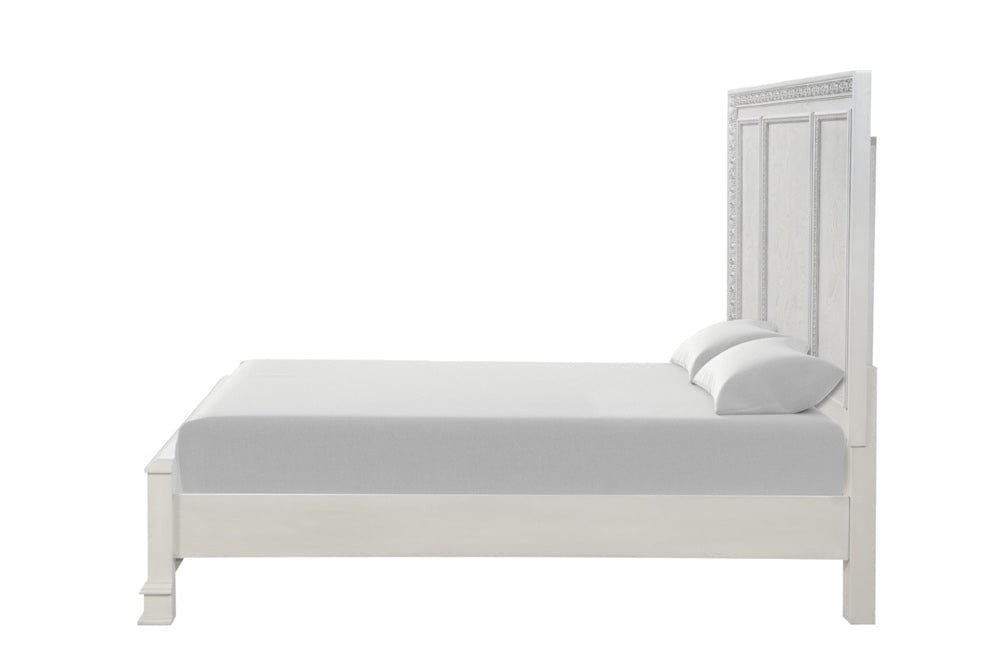 Furniture of America - Stella Mia Queen Panel Bed in Creamy White - FM70000WH-Q-W-BED View 6