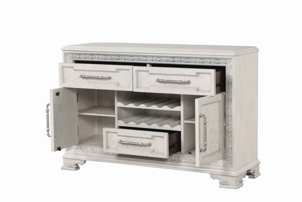 Furniture of America - Stella Mia Sideboard in Ivory - FM31000WH-SV View 3
