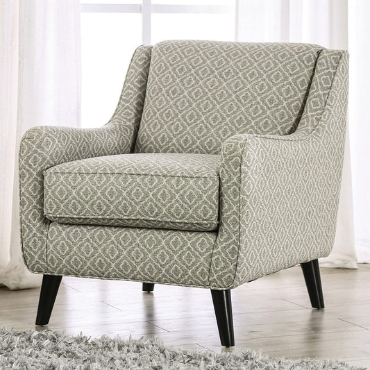 Furniture of America - Stephney Accent Chair in Gray/Gold - SM8193-CH-SQ View 1