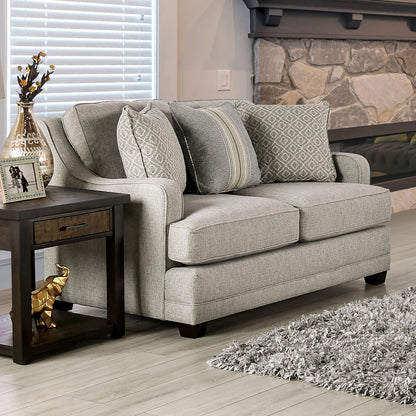 Furniture of America - Stephney Loveseat in Gray/Gold - SM8193-LV View 1
