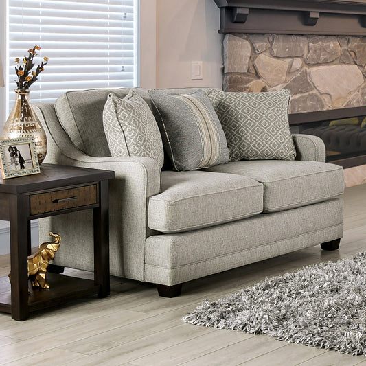 Furniture of America - Stephney Loveseat in Gray/Gold - SM8193-LV View 1