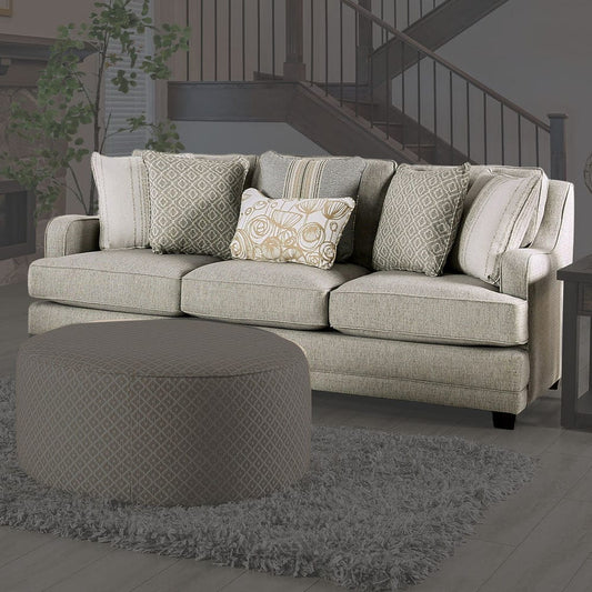 Furniture of America - Stephney Sofa in Gray/Gold - SM8193-SF View 1