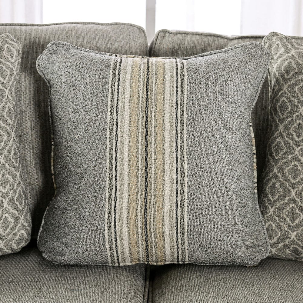 Furniture of America - Stephney Sofa in Gray/Gold - SM8193-SF View 4