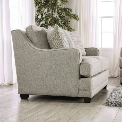 Furniture of America - Stephney Sofa + Loveseat in Gray/Gold - SM8193-2PC View 5
