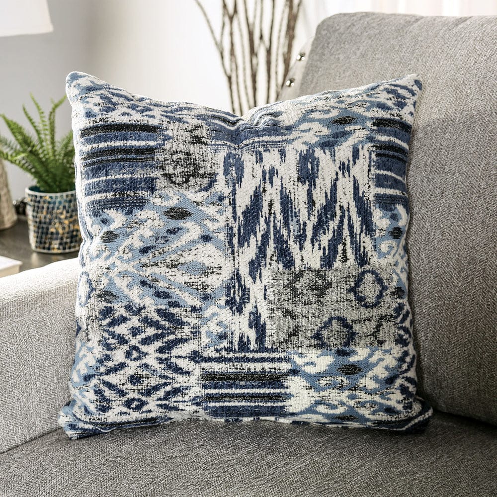 Furniture of America - Stickney Sofa + Loveseat in Light Gray/Navy - SM6441-2PC View 3