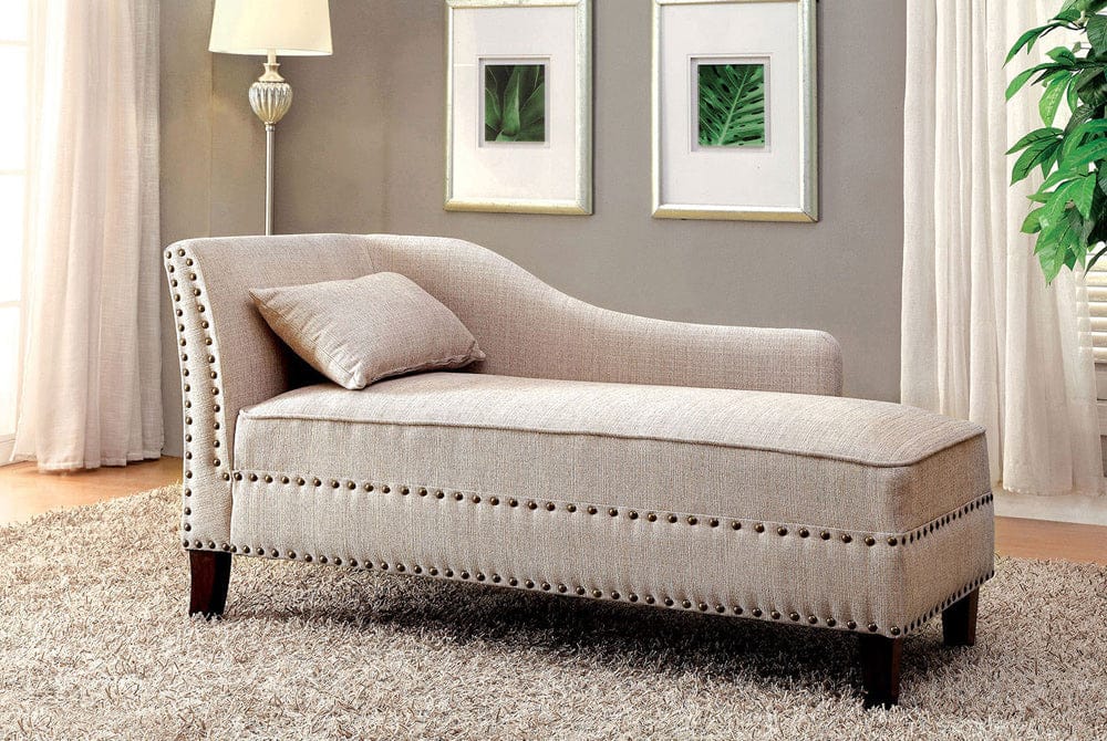 Furniture of America - Stillwater Chaise in Beige - CM-CE2185BG View 1