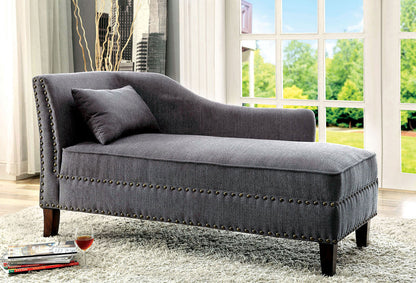 Furniture of America - Stillwater Chaise in Gray - CM-CE2185GY View 1