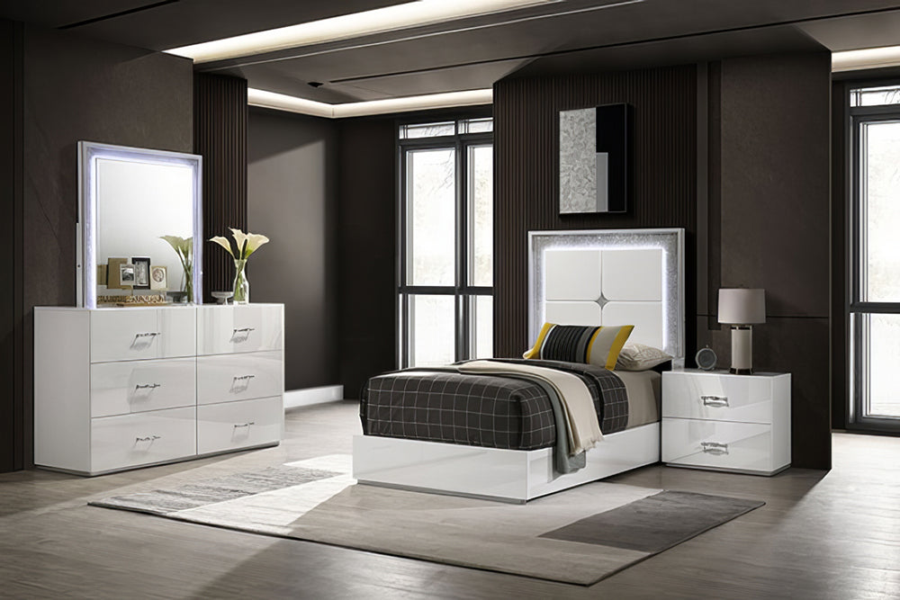 Furniture of America - Stoholm - 3 Pc. Twin Bedroom Set - FM72000WH-T-4PC view 1