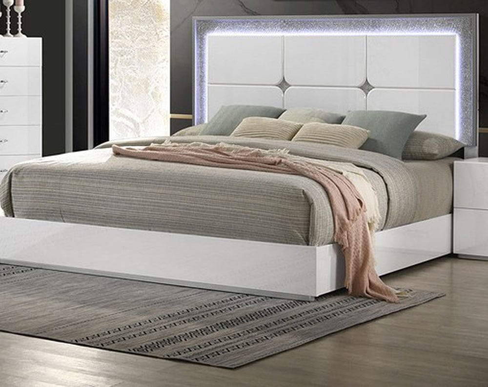 Furniture of America - Stoholm Queen Bed in White - FM72000WH-Q-BED View 1