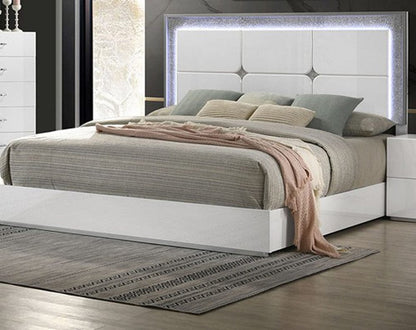 Furniture of America - Stoholm Queen Bed in White - FM72000WH-Q-BED View 1