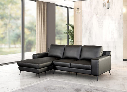 Furniture of America - Stordal Sectional, Left Chaise in Black - FM69004BK-SECT-L View 1