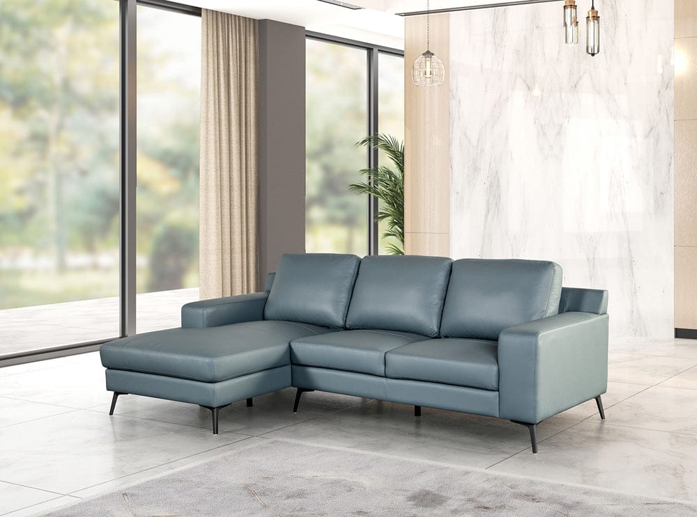 Furniture of America - Stordal Sectional, Left Chaise in Blue - FM69004BL-SECT-L View 1