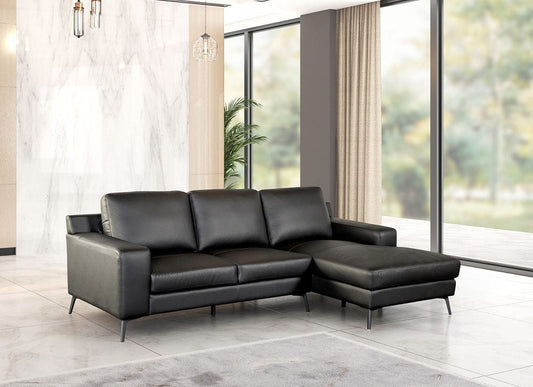 Furniture of America - Stordal Sectional, Right Chaise in Black - FM69004BK-SECT-R View 1
