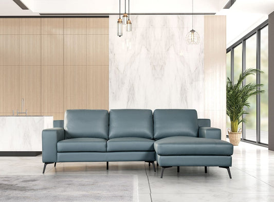 Furniture of America - Stordal Sectional, Right Chaise in Blue - FM69004BL-SECT-R View 2