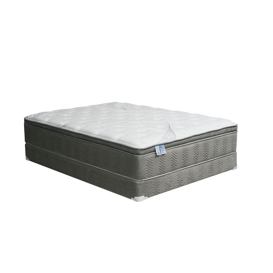 Furniture of America - Stormin 13" Euro Pillow Top Mattress, Queen in White/Gray - DM338Q-M View 1
